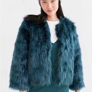 KIMCHI BLUE Faux Fur Jacket